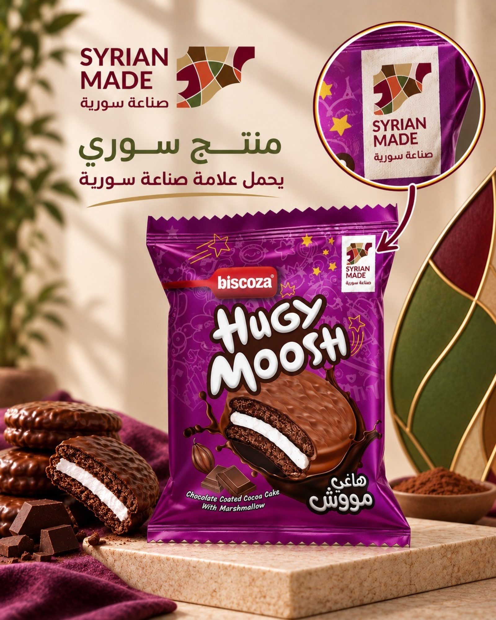 بسكويت  بالكراميل ومغطس بالشوكولاه